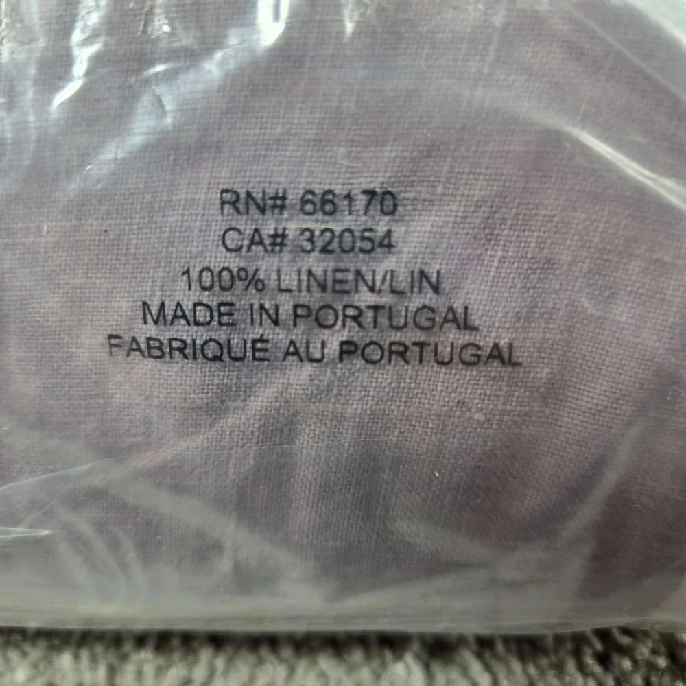 Anthropologie Izzy Linen Duvet Cover Lilac Purple Twin Bedding